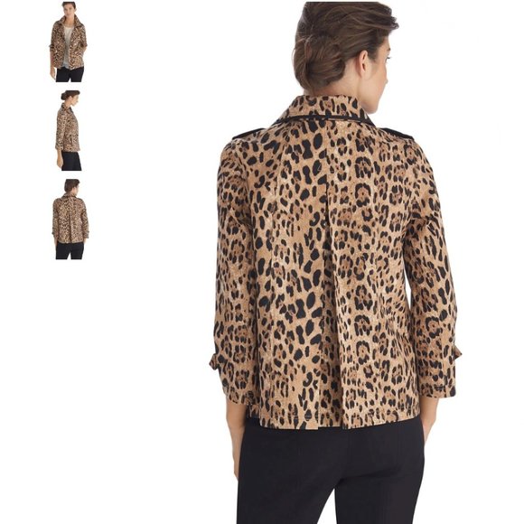 WHBM: Leopard Print Swing Jacket (NWOT) - Picture 3 of 11